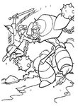 coloriage gratuit enfant Excalibur