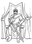 coloriage gratuit Excalibur