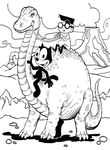 coloriage gratuit Felix Le Chat