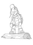 coloriage gratuit enfant Franklin