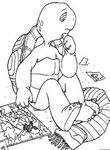 coloriage gratuit enfant Franklin