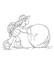 coloriage gratuit enfant Franklin