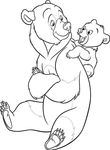 coloriage gratuit enfant Frere Des Ours