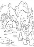 coloriage gratuit enfant Frere Des Ours