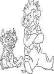 coloriage gratuit enfant Frere Des Ours