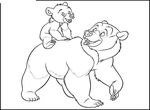 coloriage gratuit enfant Frere Des Ours