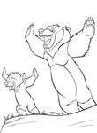 coloriage gratuit enfant Frere Des Ours