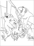 coloriage gratuit Gang De Requins