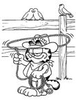 coloriage gratuit enfant Garfield
