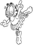 coloriage gratuit Garfield