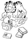 coloriage gratuit enfant Garfield