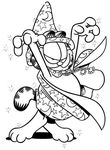 coloriage gratuit enfant Garfield