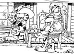coloriage gratuit enfant Garfield