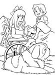 coloriage gratuit Heidi