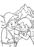 coloriage gratuit Heidi
