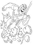 coloriage gratuit Hulk