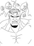 dessin gratuit Hulk