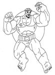 dessin gratuit Hulk