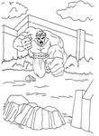 coloriage gratuit Hulk