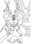 coloriage gratuit Hulk