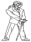 coloriage gratuit enfant Jackie Chan