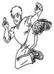 coloriage gratuit Jackie Chan