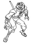 coloriage gratuit enfant Jackie Chan