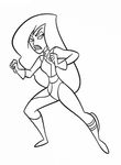 coloriage gratuit enfant Kim Possible