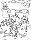 coloriage gratuit enfant La Famille Berenstain