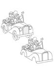 coloriage gratuit enfant La Famille Berenstain