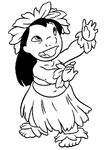 coloriage gratuit Lilo