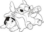 coloriage gratuit enfant Lilo