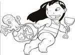 coloriage gratuit Lilo