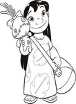 coloriage gratuit enfant Lilo