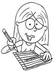 coloriage gratuit enfant Lizzie Mc Guire