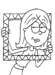 coloriage gratuit Lizzie Mc Guire