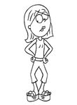 coloriage gratuit enfant Lizzie Mc Guire