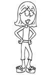 coloriage gratuit enfant Lizzie Mc Guire