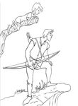 coloriage gratuit enfant Merlin L Enchanteur