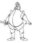 coloriage gratuit Merlin L Enchanteur