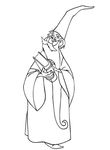 coloriage gratuit Merlin L Enchanteur
