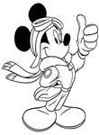 coloriage gratuit enfant Mickey