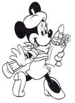 coloriage gratuit Minnie