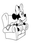 coloriage gratuit Minnie