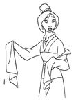 coloriage gratuit Mulan