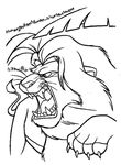 coloriage gratuit Roi Lion