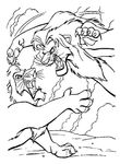 coloriage gratuit Roi Lion