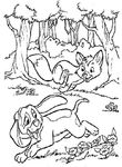coloriage gratuit Rox Et Rouky