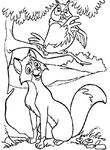 coloriage gratuit enfant Rox Et Rouky