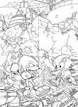 coloriage gratuit enfant Sonic
